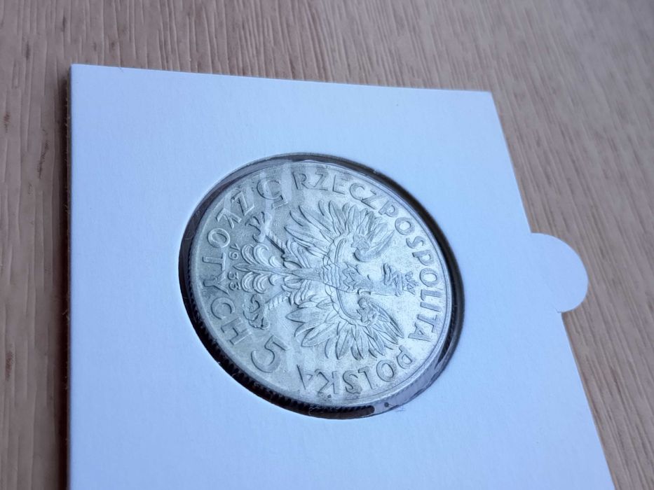 Moneta 5 złotych głowa kobiety 1933 Monety z 2RP nr.22