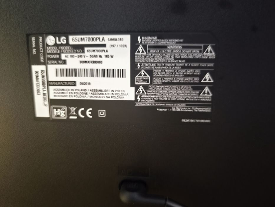 Tv 65 polegadas 4k smart LG