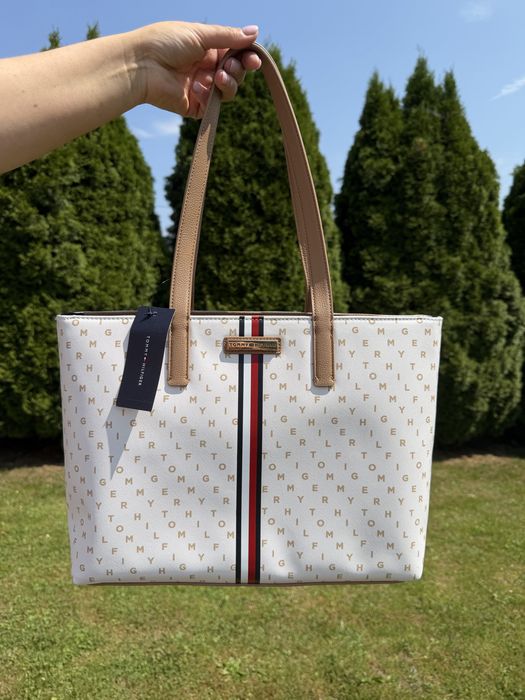 Nowa damska elegancka duża torba torebka na ramie shopper shopperka Tommy Hilfiger