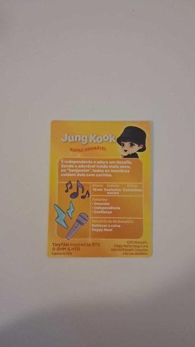 BTS Jungkook TinyTan Figure McDonalds