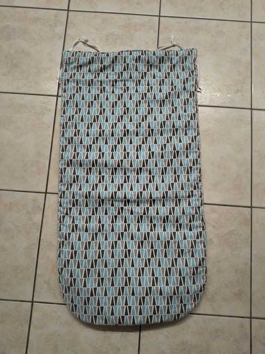 Śpiworek do wózka 86 cm – Szary / Miętowy Minky – Uniwersalny