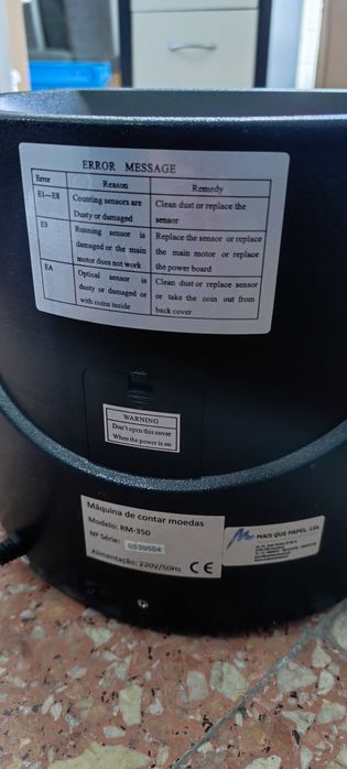 Máquina de Contar Moedas