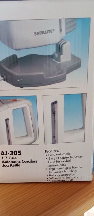 Czajnik bezprzewodowy Satellite 1,7 litra 2200 Watt 1997 rok NOWY