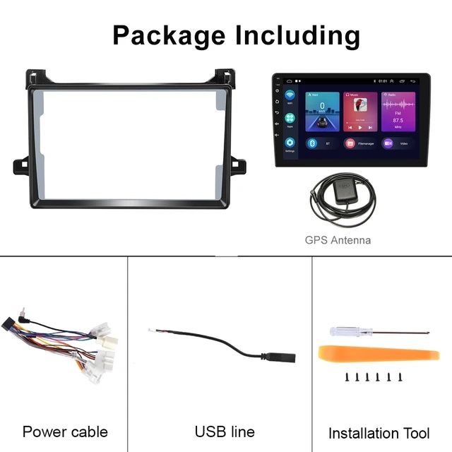 Rádio 9" android Toyota Prius CARPLAY WIFI GPS 2/32GB Novo