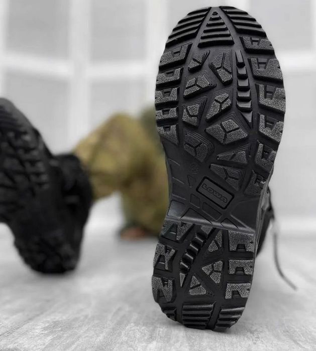 LOWA Zephyr GTX MID TF Black Gore-Tex | Тактичні черевики | Військові берці | Трекінгове взуття | 40-45