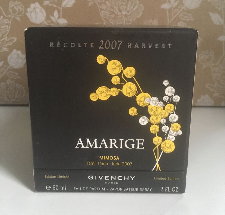 Givenchy Récolte Harvest: Amarige, Mimosa Tamil Madu Inde 2007 - 60 ml