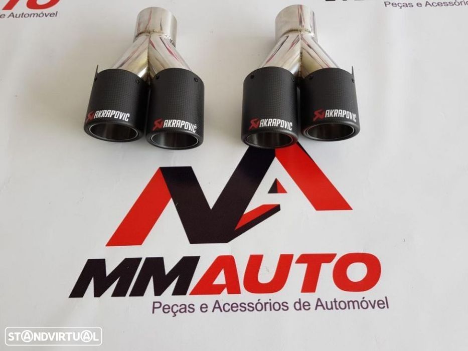 Ponteiras Dupla look Akrapovic