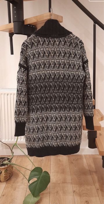 Cynthia Rowley sweter 25% wełna 25% alpaka S