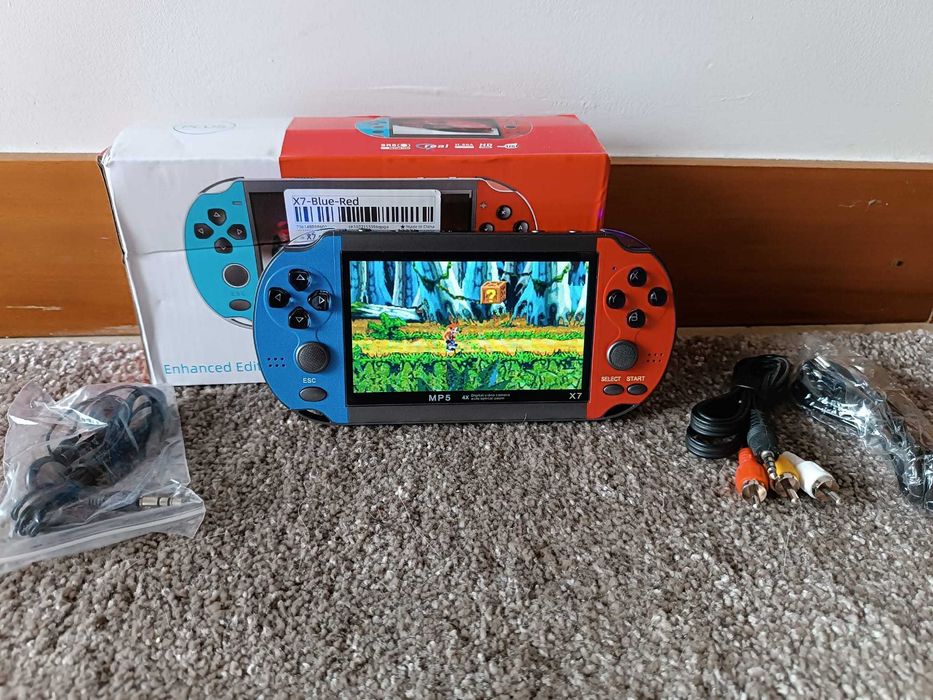 Consola Portátil X7 / Ecrã 4.3 / 8GB / 1000 Jogos /Ligação TV