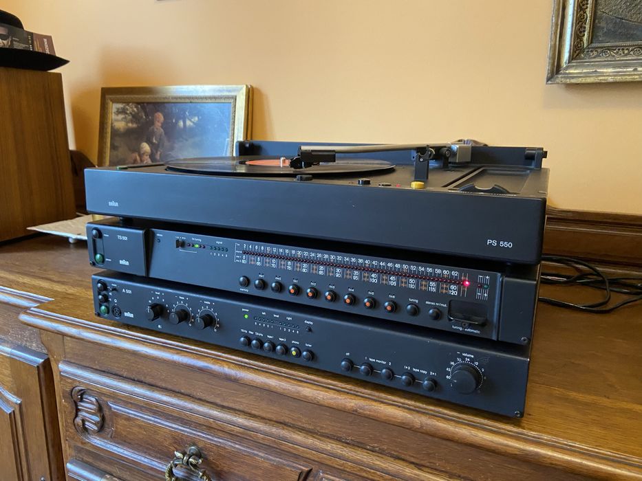 Wysokiej klasy tuner radiowy Braun TS-501! Design Dieter Rams, vintage