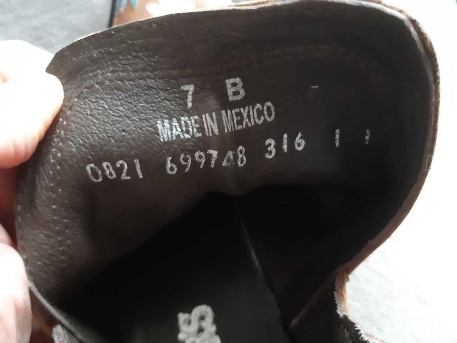 Kowbojki haftowane cavenders made in mexico