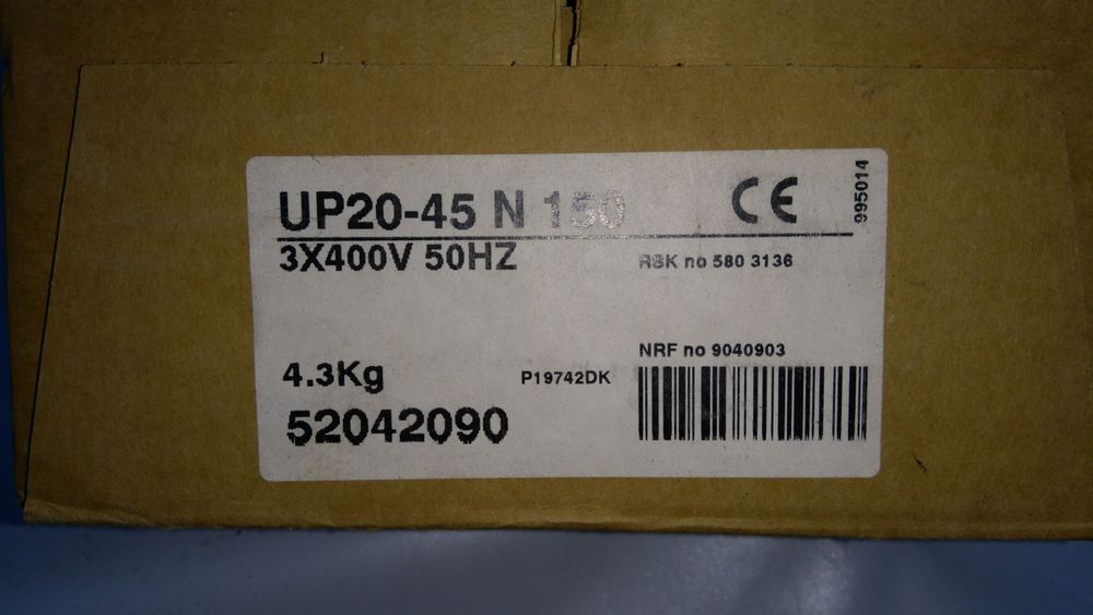 pompa grundfos up 20-45 n 150 3~400v nowa