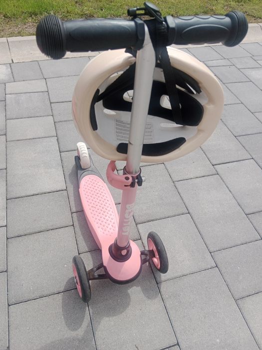 Hulajnoga trójkołowa plus kask