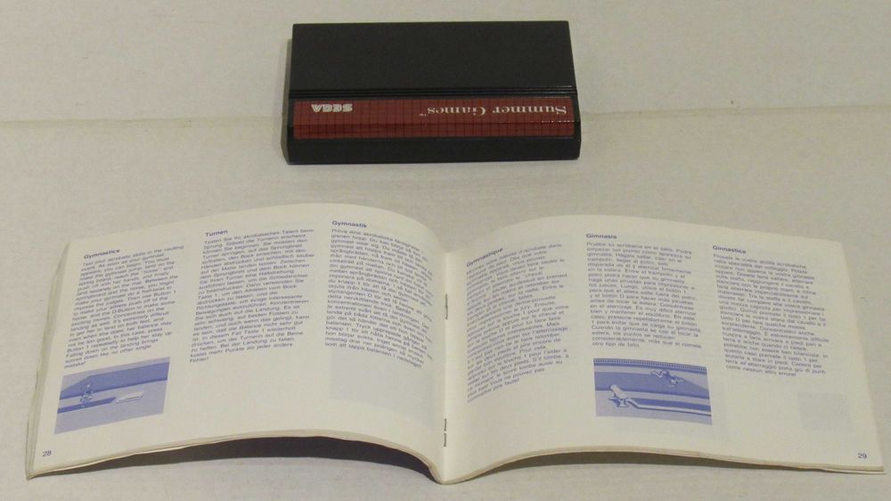 Jogo Sega Master System Summer Games completo