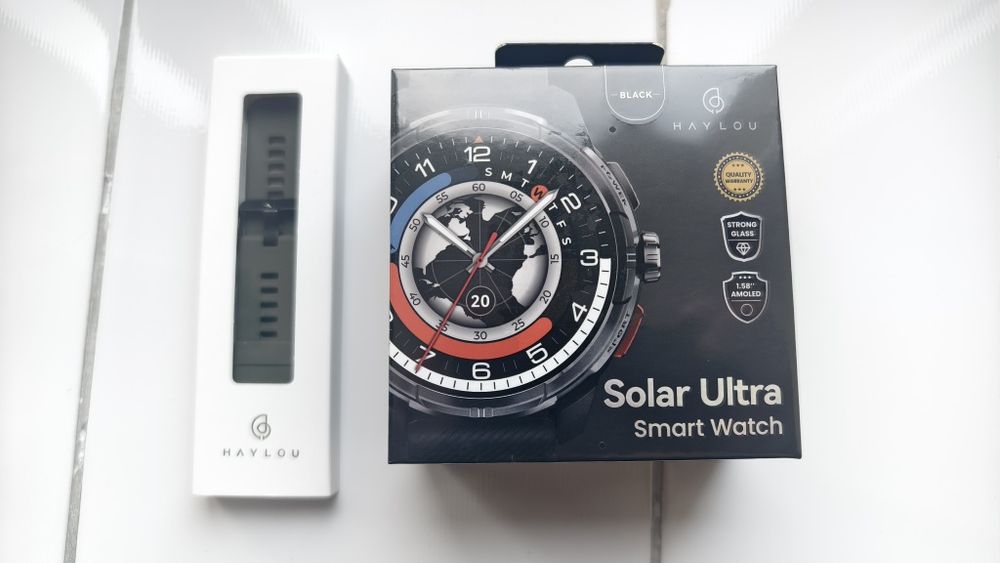 Смарт часи Haylou Solar Ultra+скло+зап.ремішок