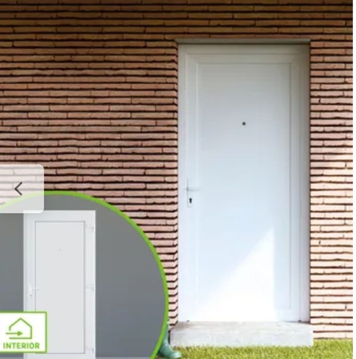 Porta de entrada de pvc multi sevilha 98X208cm branca DIREITA