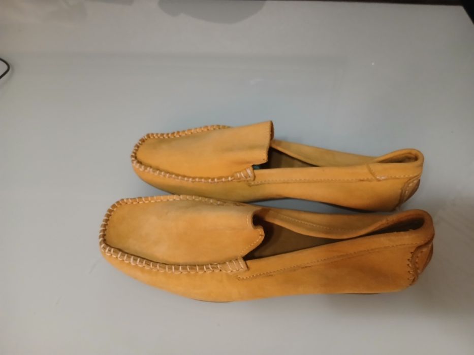 Buty mokasyny beżowe skóra 100% exstra jakość ,nowe cena 279 zł.