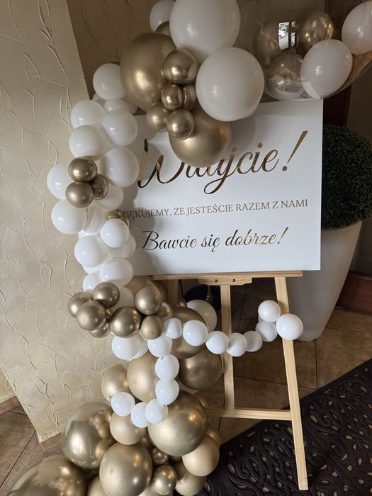 Tablica powitalna wesele ze sztaluga