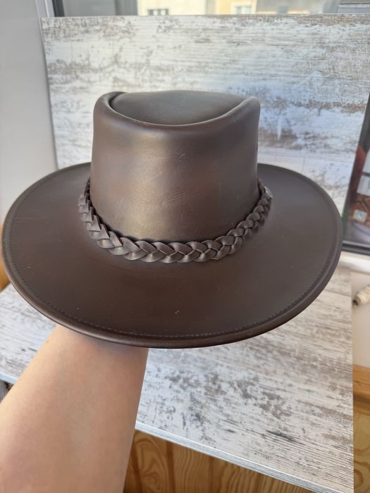 Капелюх ковбойський шкіряний коричневий