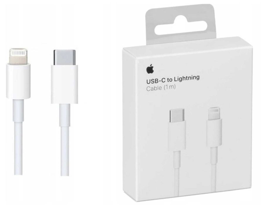 Kabel Apple USB typ C - Apple Lightning 1 m biały