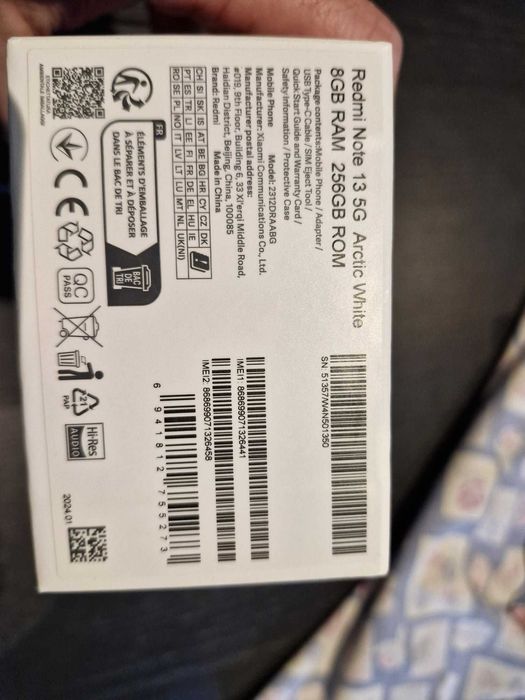 Xiaomi Redmi note 13 5G 16gb (8+8) + 256Gb