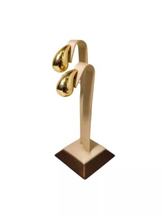 Złote używane kolczyki łezki bigiel sztyft próba 585 łezki 2,93g