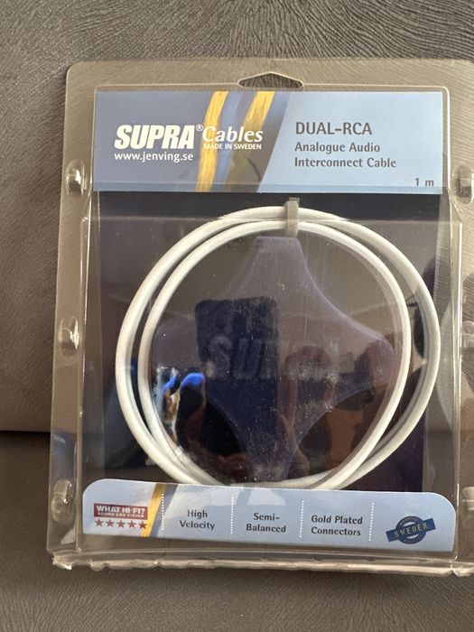 Przewód audio SUPRA DUAL-RCA