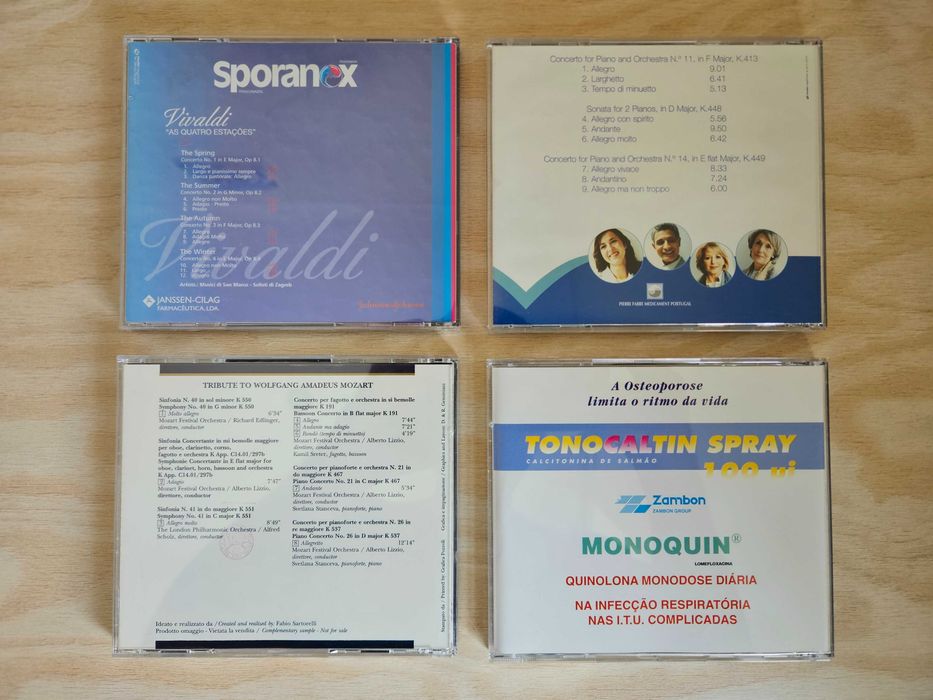 CDs Vivaldi e Mozart
