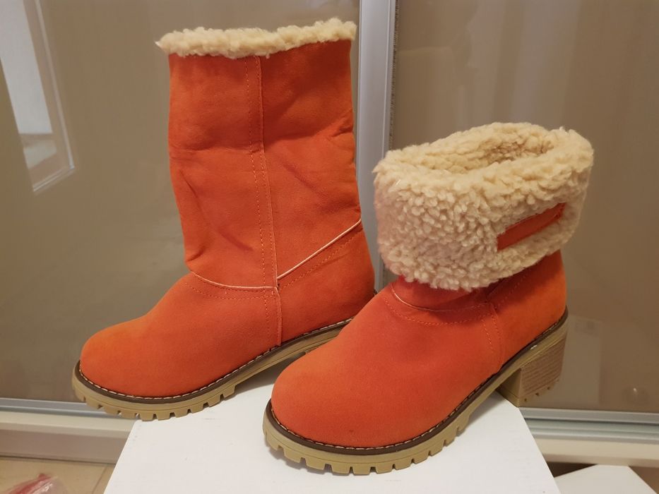 Kozaki, botki, ocieplane, 36, nowe, gratis torebka