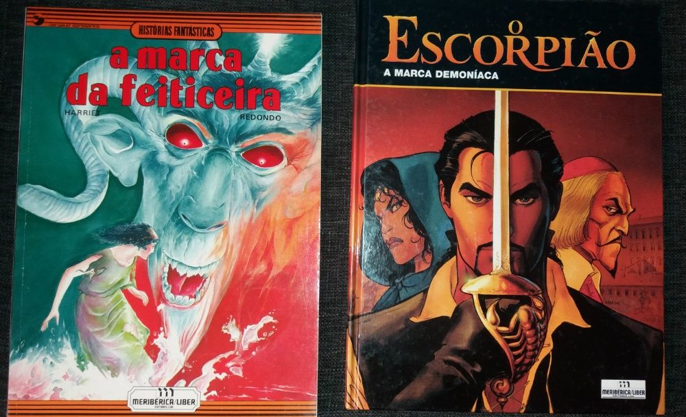 Lote de livros de BD