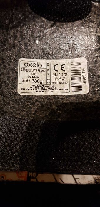 Kask Oxelo Play 5 biały 50-54cm rower rolki hulajnoga