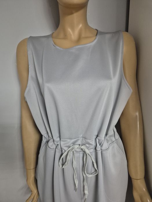 Elegancki kombinezon damski 3XL – szary, 100% bawełna