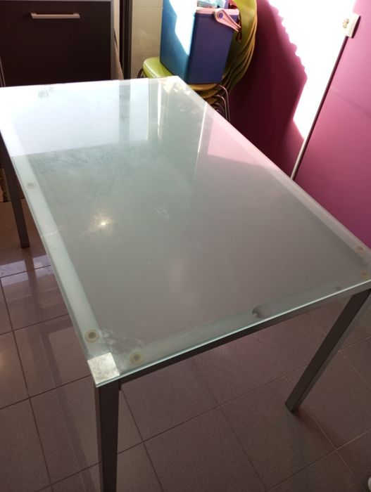 Glass-Top Kitchen Table