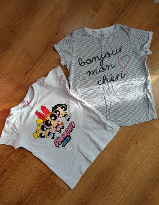 Zestaw 2 t-shirtów Sinsay, Primark. Atomówki rozm. 134