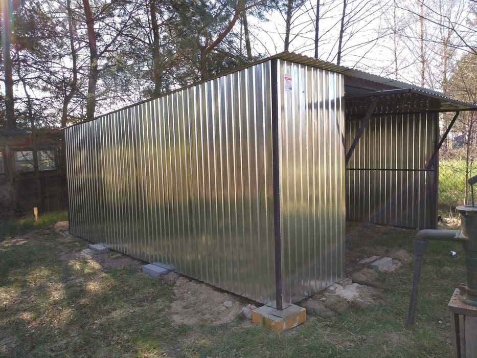 Garaż 6x5 Podwójny  Blaszak Magazyn Hala