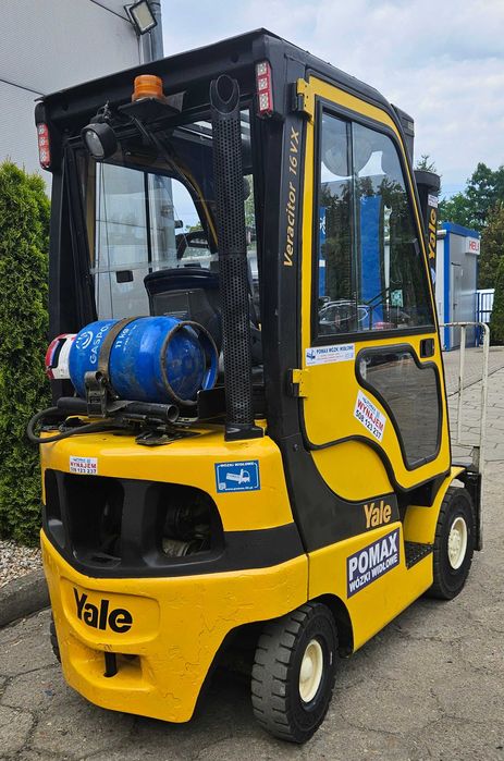 Yale GLP16VX wózek widłowy 2012r. 1.6T niski triplex kabina UDT POMAX