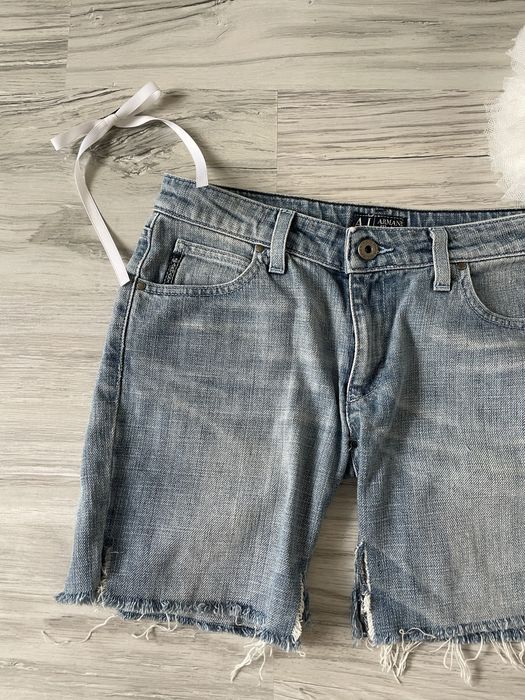 damskie jeasnowe bermudy Armani / krótkie dżinsowe szorty rozmair XS