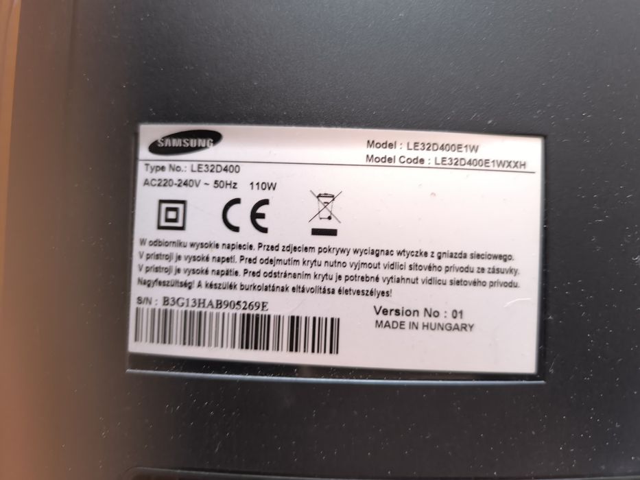 Telewizor Samsung 32 cale plus uchwyt