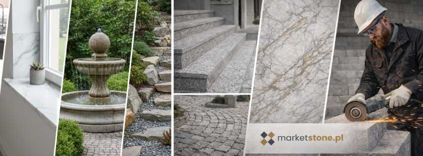 SCHODY GRANITOWE Stopnice Granit na schody PARAPETY Kamień naturalny !