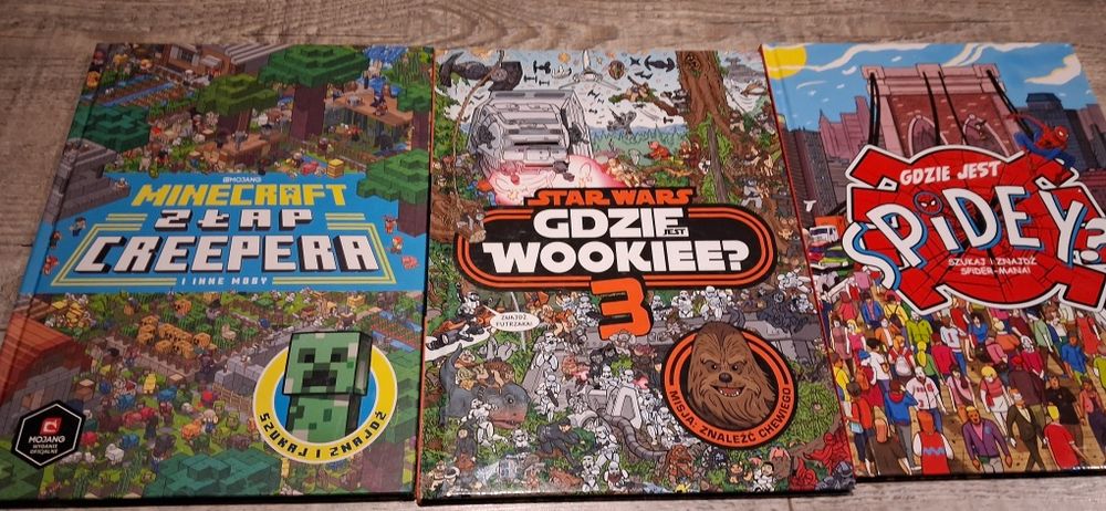 Książki minecraft zlap creepera gdzie jest wookie star wars gdzie jest spidermann