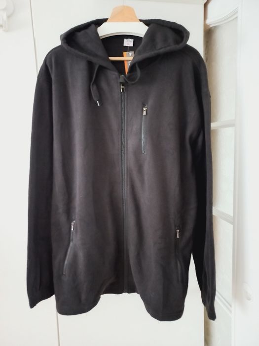 Polar czarny 3XL unisex z kapturem