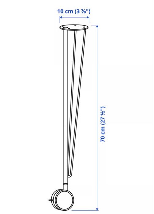 Secretária IKEA – Branca com Rodízios