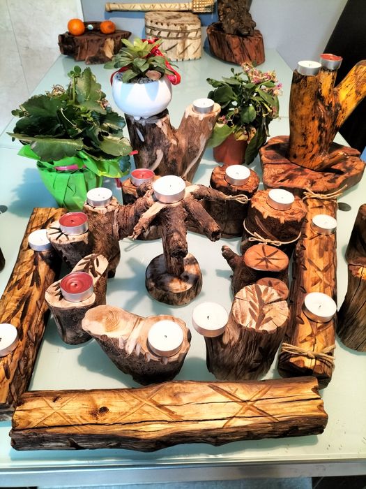 Sprzedam dekoracje z drewna