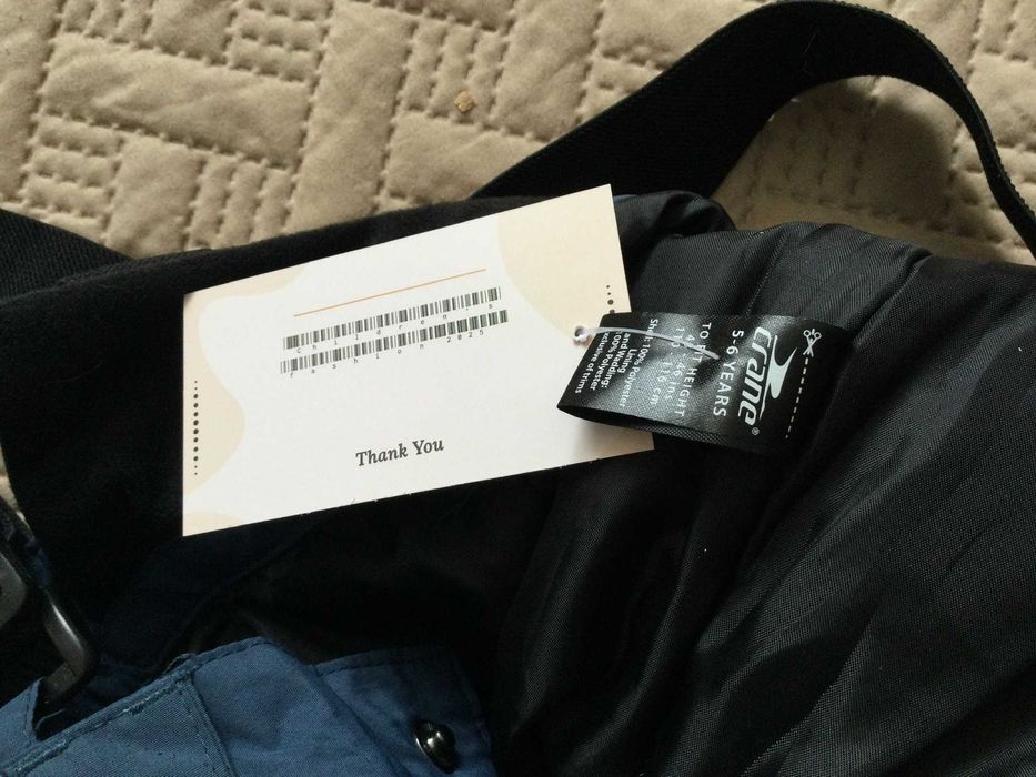 5-6 р. Crane. TCM зимовий комбінезон, лижні штани на флісі. Унісекс