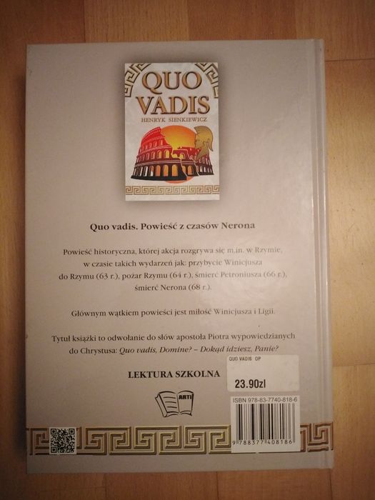 Lektura szkolna Quo Vadis