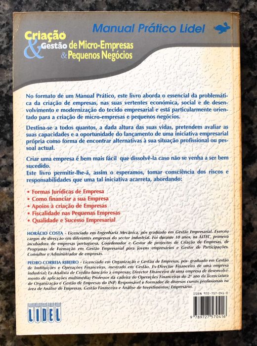 Criação & Gestão de Micro-Empresas & Pequenos Negócios