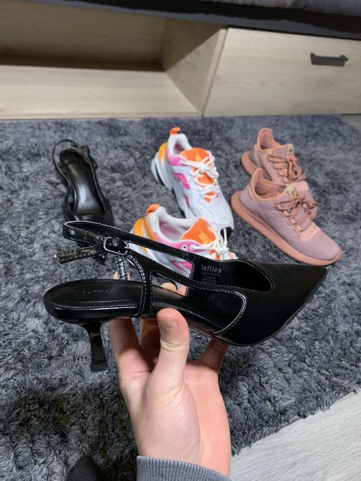 Lote 3 Pares Calçado Mulher Tam 38 - Nike M2K Tekno + Adidas + Sapatos Lefties Novos