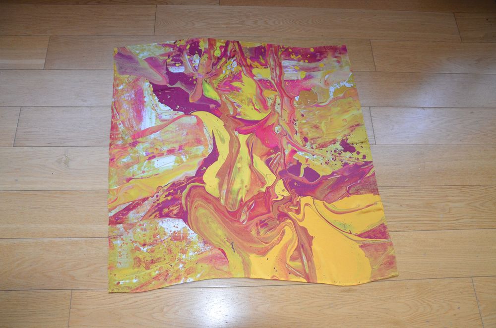 grubszy jedwab 100% silk chusta apaszka piękne kolory