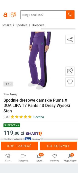Spodnie Puma Dua Lipa xs