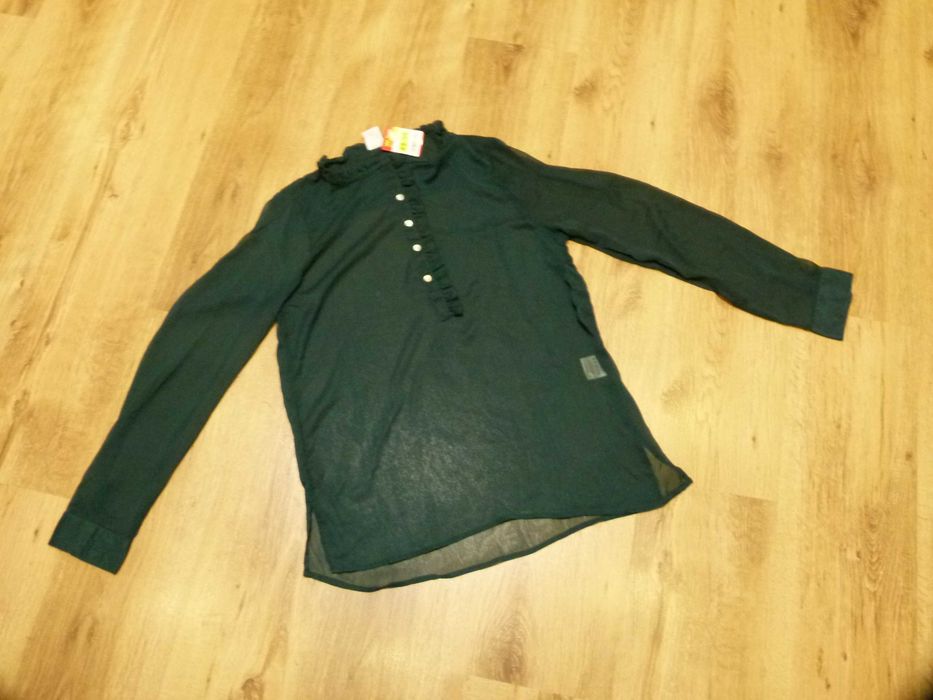 Nowa Casual Ladies bluzka koszulowa zielona mgiełka damska rozm M 38